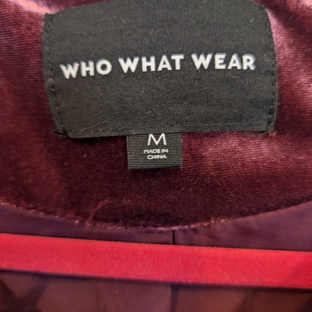 Who What Wear Plum Teddy Jacket - Picture 6 of 9